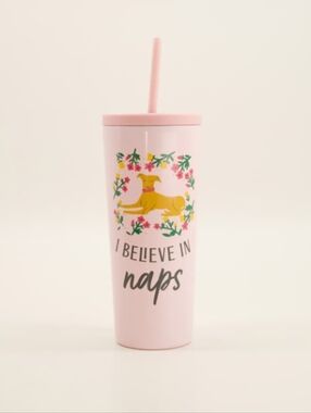 Pur Pastel Pink Travel Tumbler with Barcode Label